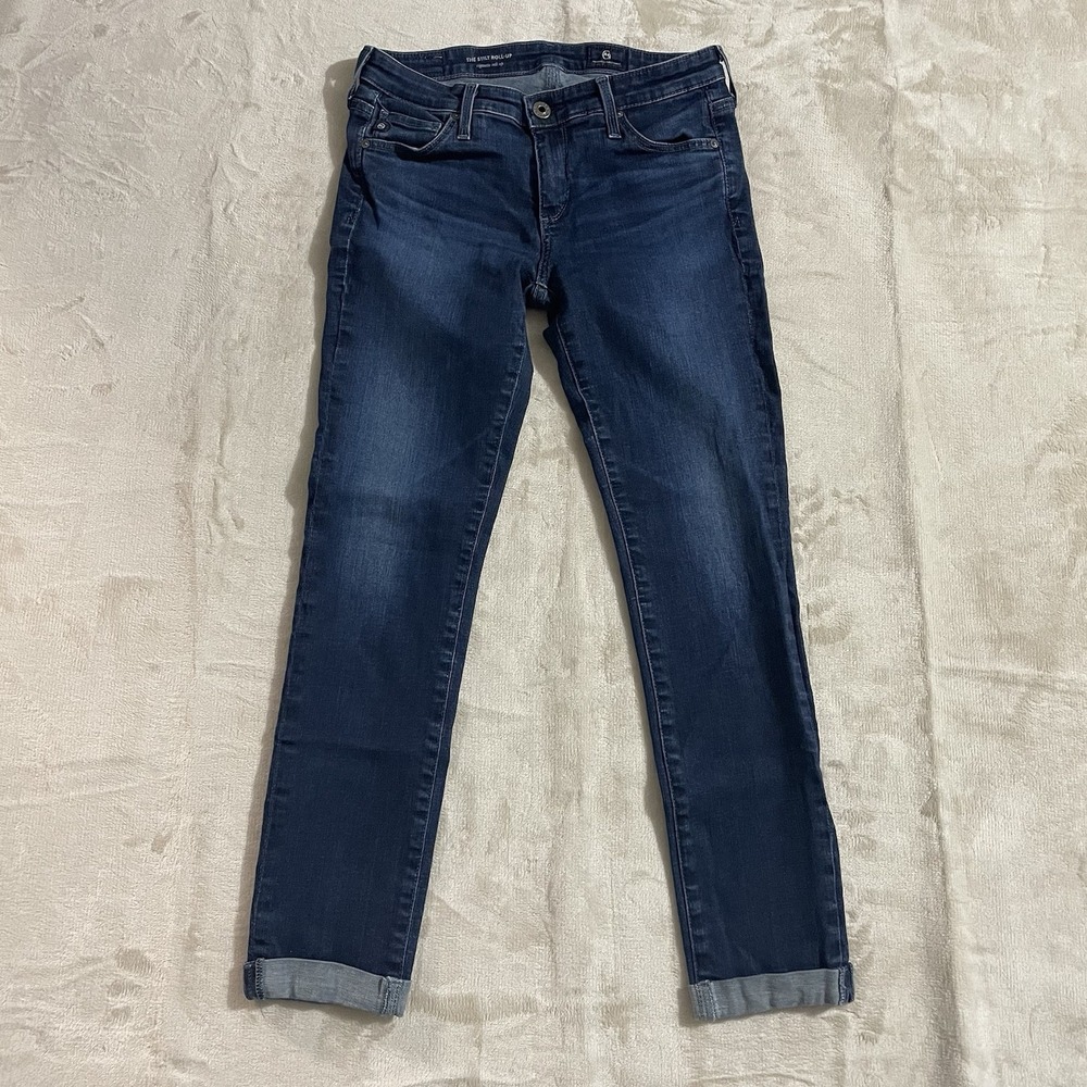 AG Adriano Goldschmied Jeans‎ Womens Size 25 The Stilt Roll Up Cigarette Roll Up